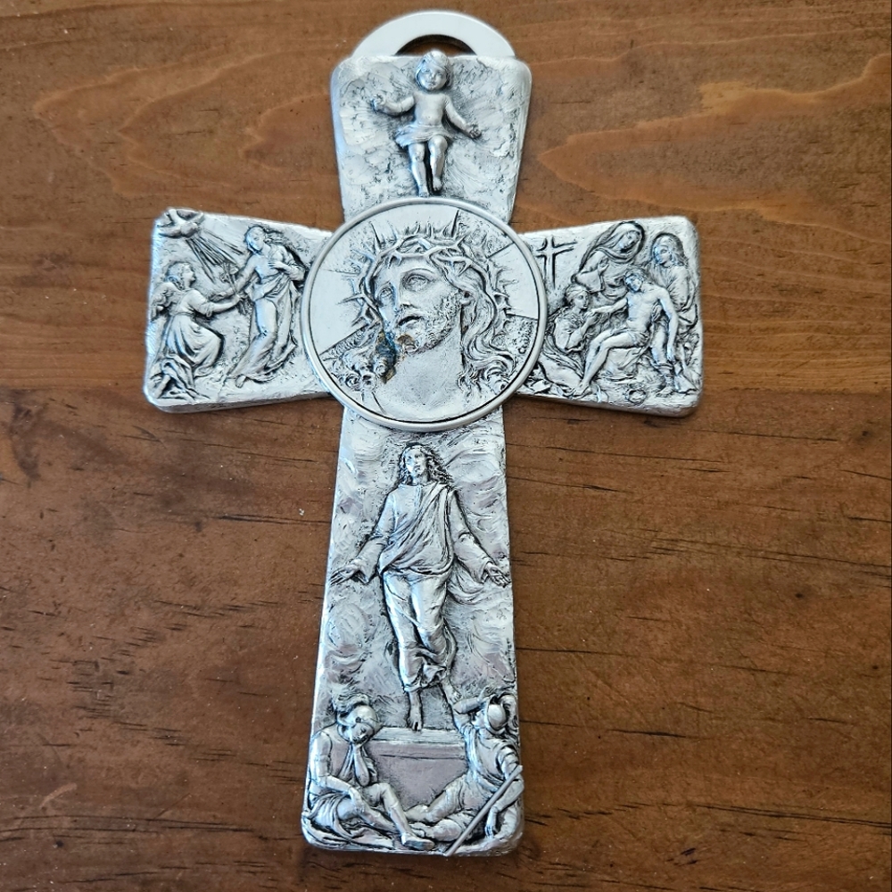 Italian Made Pewter Cross Cipolletti By Cinchini "Tertium Millennium"